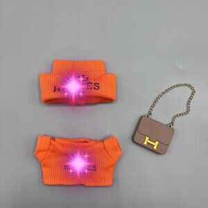 Complete Set Clothes Outfit Hat & Top + Bag Fits For Labubu Doll V1-V3